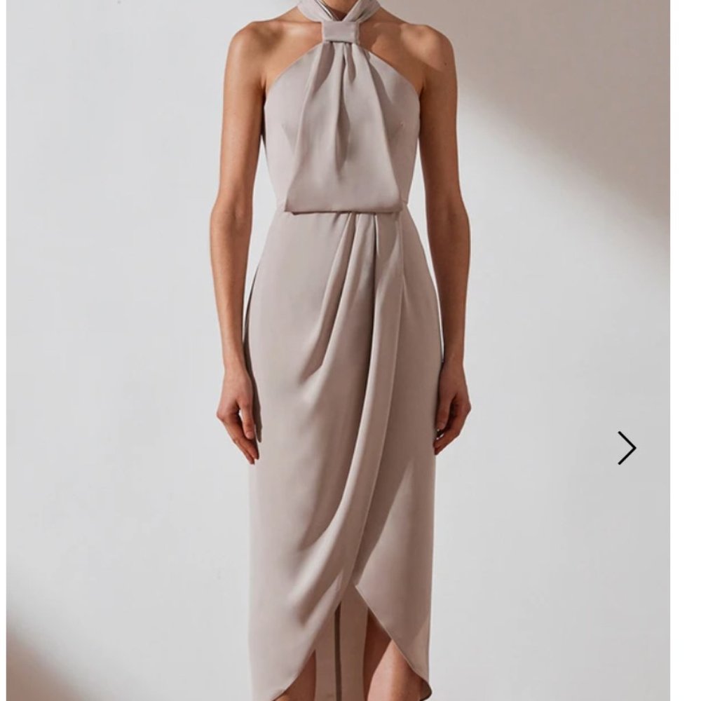 Shona Joy CORE KNOT DRAPED DRESS
